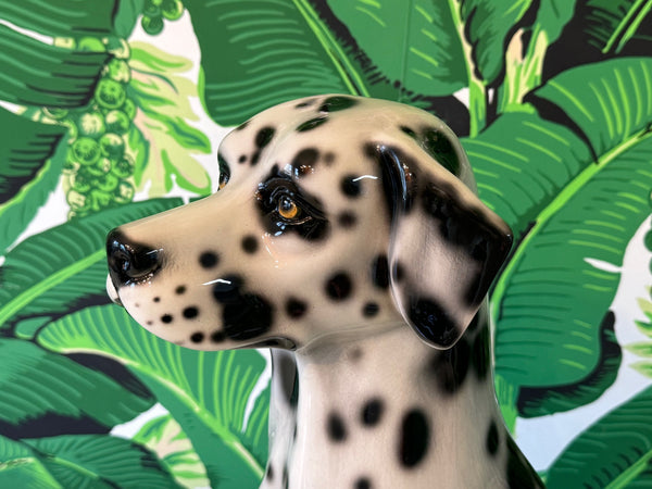Life Size Ceramic Dalmatian Puppy Dog Statue