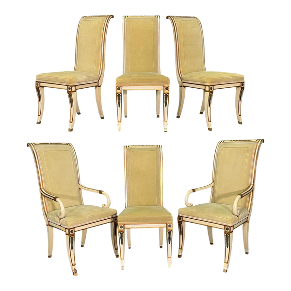 French Neoclassical Dining Chairs by Karges