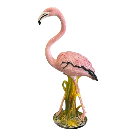 Lifesize Ceramic Flamingo Sculpture Made in Italy