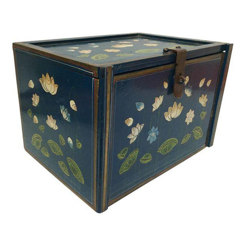 Vintage hand painted jewelry box