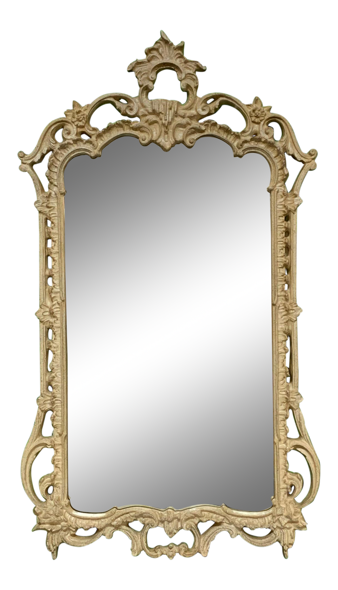 1980s French Rococo Style Baroque Wall Mirror