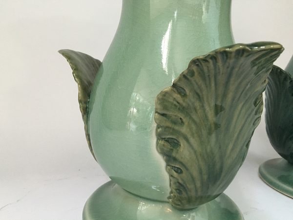 Pair of Maitland Smith Ceramic Vases