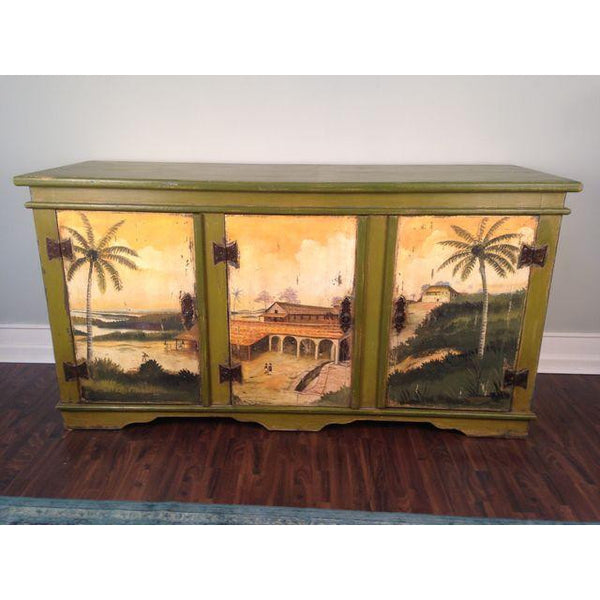 Artiero Brazil Hand-Painted Credenza front