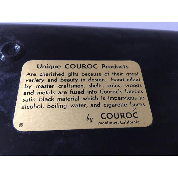 Couroc of Monterey Cat Serving Tray tag