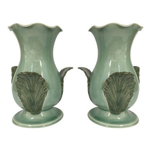 Pair of Maitland Smith Ceramic Vases