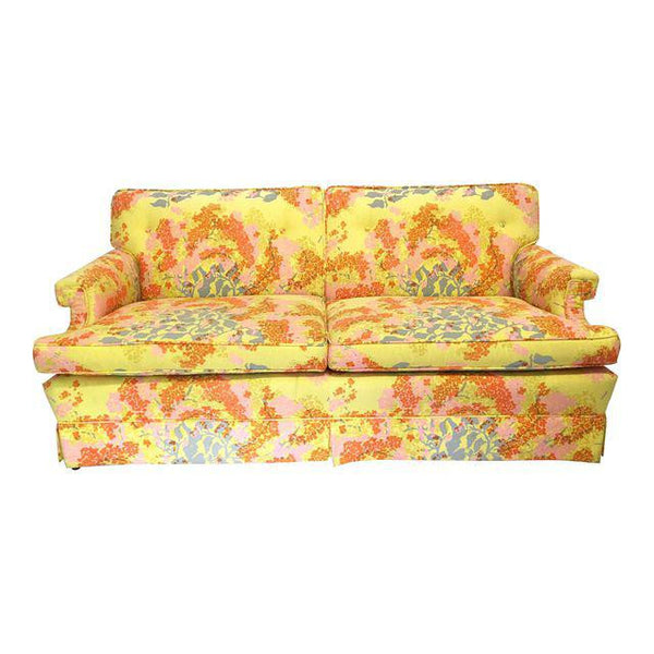 Dorothy Draper La La Land Hollywood Regency Floral Sofa