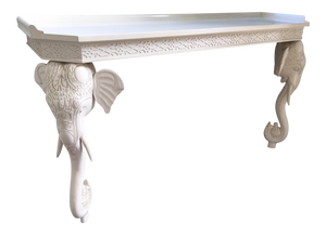 Gampel Stoll Sculptural Carved Elephant Console Table
