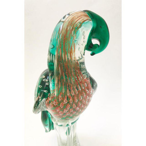 Murano Art Glass Parrot Figurine