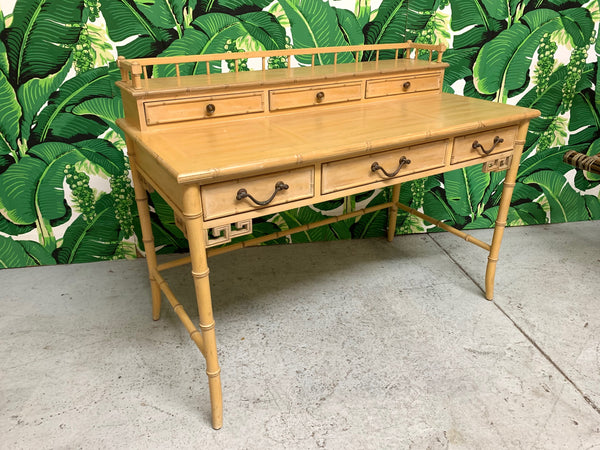 Faux Bamboo Writing Desk by Raymond Sobota for Century Furniture