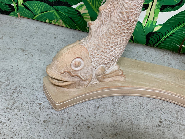 Japanese Koi Fish Sculptural Console Table lower view