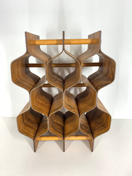 Rosewood Wine Rack by Torsten Johansson for Ab Formträ full view