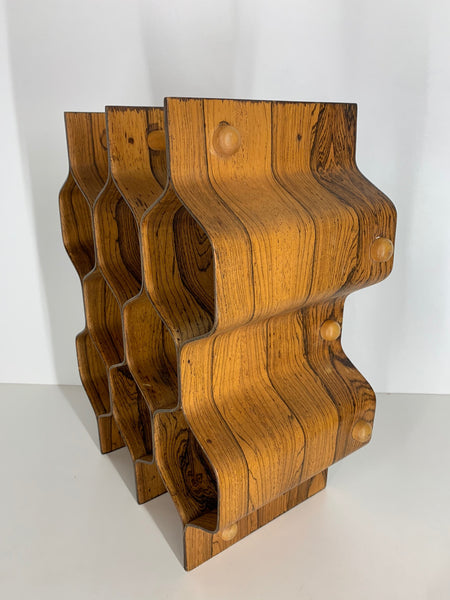 Rosewood Wine Rack by Torsten Johansson for Ab Formträ side view