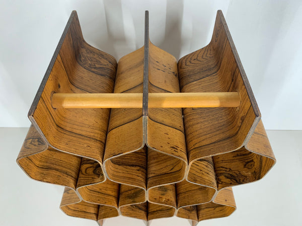 Rosewood Wine Rack by Torsten Johansson for Ab Formträ top view