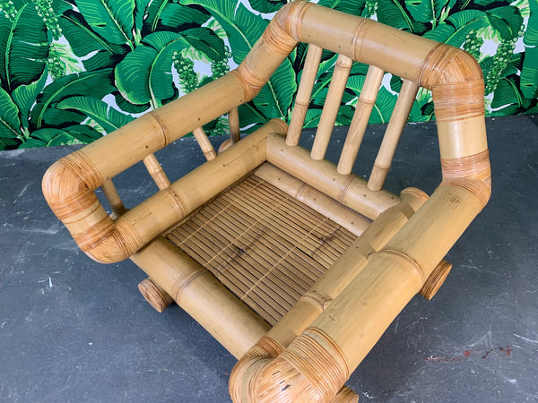 Vintage Bamboo Club Chair