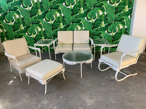 7-Piece Mid Century Patio Set in the Style of Russell Woodard