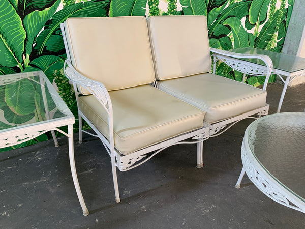 7-Piece Mid Century Patio Set in the Style of Russell Woodard