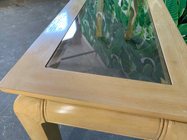 Ming Asian Console Table by Bernhardt close up