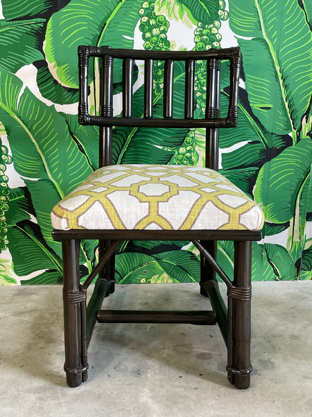 Rattan Dining Chairs by John Wisner for Ficks Reed
