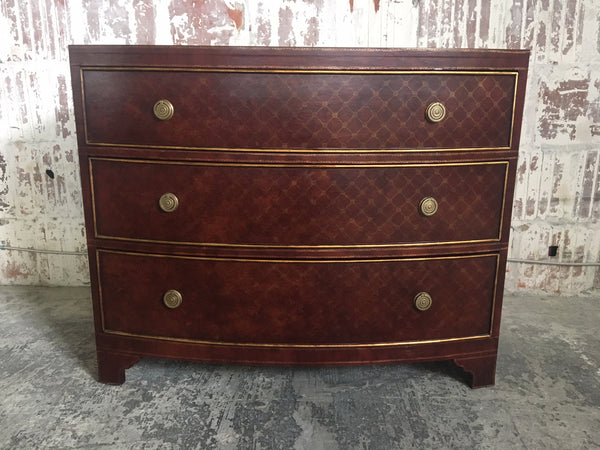 Leather Wrapped 3-Drawer Dresser by Ferguson Copeland