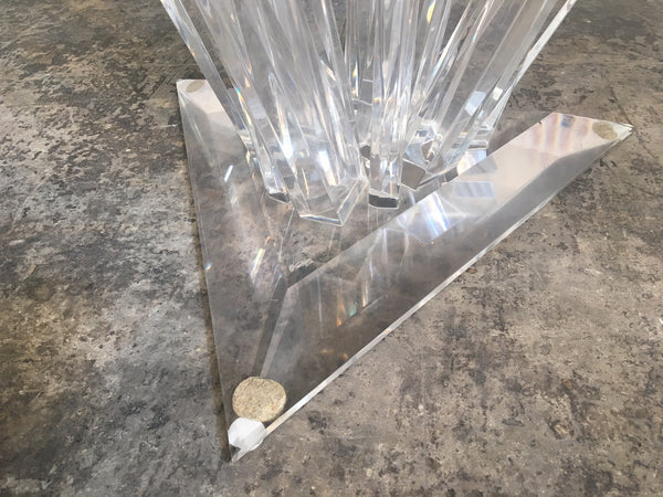 Lucite Stalagmite Dining Table in the Manner of Haziza