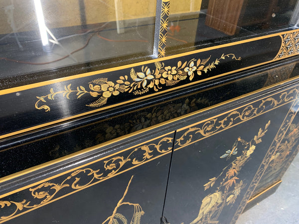 Asian Chinoiserie China Cabinet by Drexel