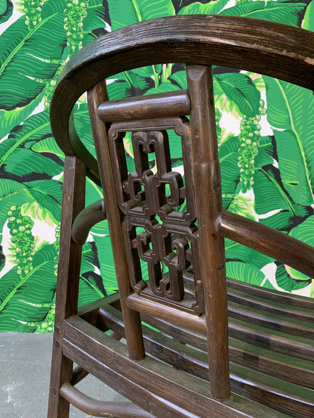 Set of Seven Asian Chinoiserie Game Table Chairs
