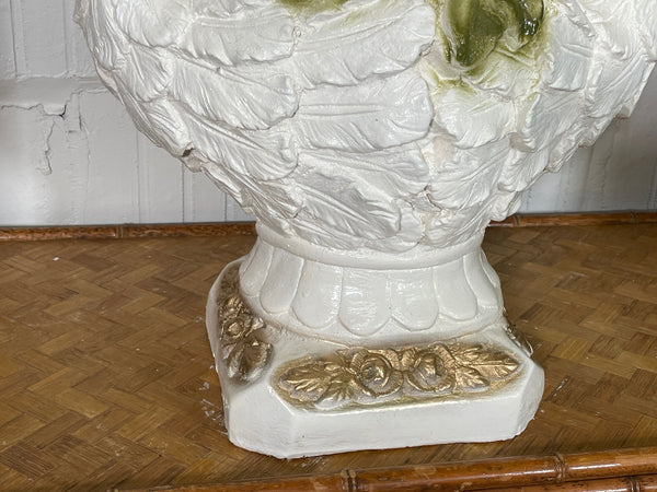 Large Double Swan Vase or Planter