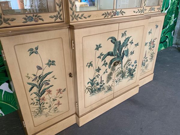 Hand Painted China Cabinet by Drexel lower view