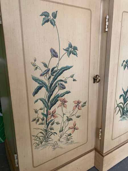 Hand Painted China Cabinet by Drexel close up
