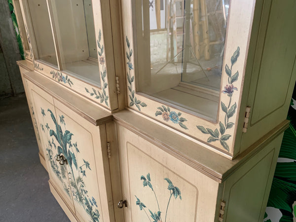 Hand Painted China Cabinet by Drexel