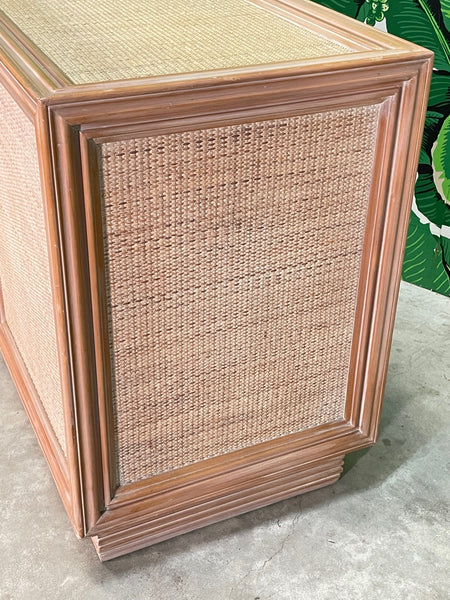 Rattan and Wicker Sideboard or Buffet Att. To McGuire