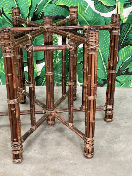 McGuire Bundled Bamboo Hexagonal Dining Table Base