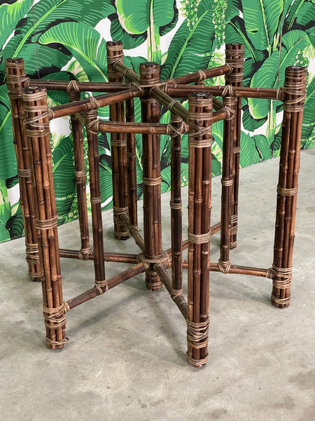 McGuire Bundled Bamboo Hexagonal Dining Table Base