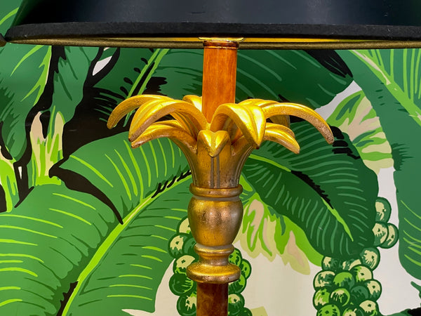 Gold Sculptural Palm Tree Table Lamps