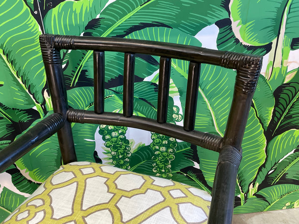 Rattan Dining Chairs by John Wisner for Ficks Reed