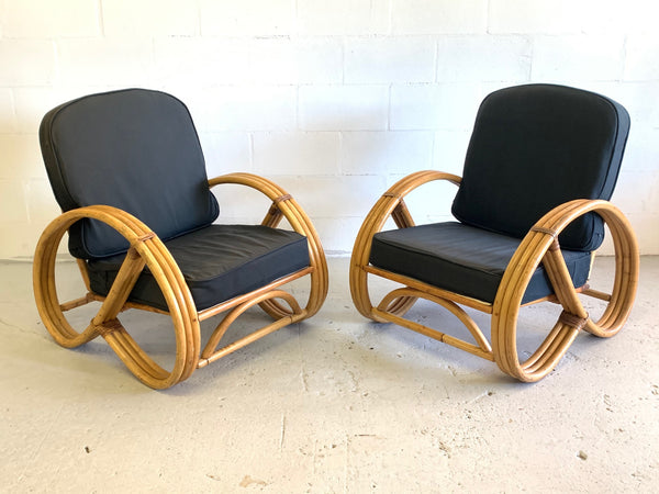 Paul Frankl Style Pretzel Chairs, a Pair