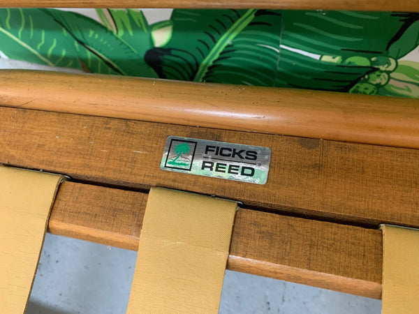 Ficks Reed Rattan Chinoiserie Sectional Sofa