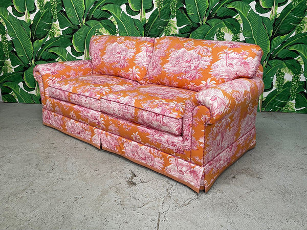 Brunschwig and Fils Chinoiserie Upholstered Sofa
