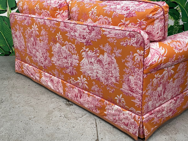 Brunschwig and Fils Chinoiserie Upholstered Sofa