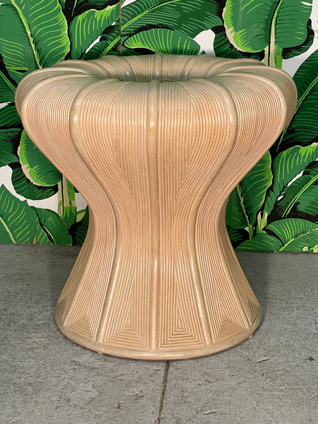 Pencil Reed Rattan Sculptural Dining Table Base