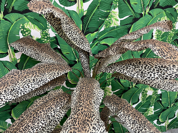 Leopard Print Artificial Palm Tree