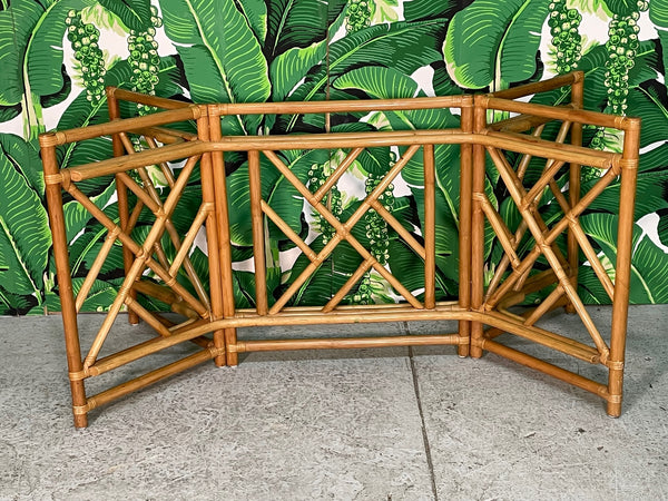 Rattan Chinese Chippendale Dining Table Base