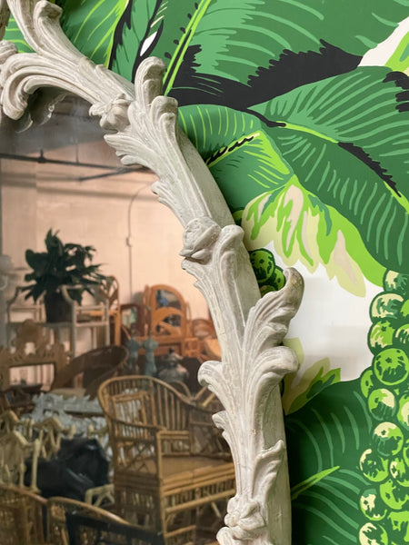 Vintage Sculptural Acanthus Leaf Wall Mirror