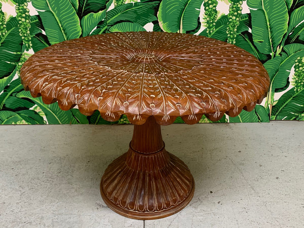 Hand Carved Venetian Grotto Table top view