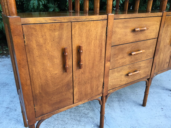 Bamboo and Glass Credenza Server details