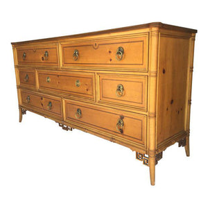 Baker Furniture Chinese Chippendale Bamboo Dresser