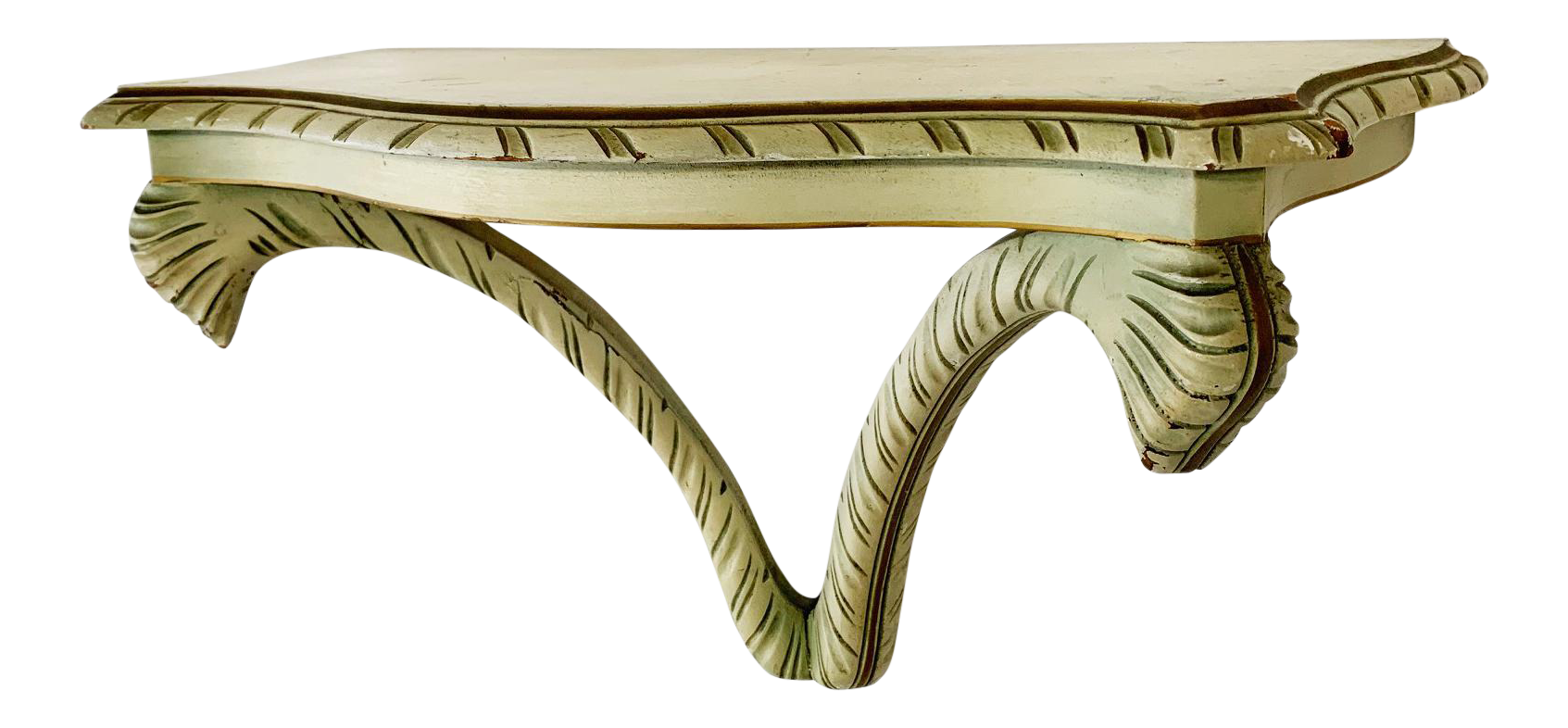 Acanthus Leaf Wall Shelf in the Manner of Dorothy Draper