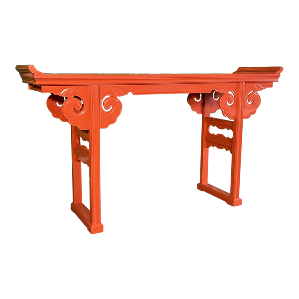 Asian Scroll Altar or Console Table