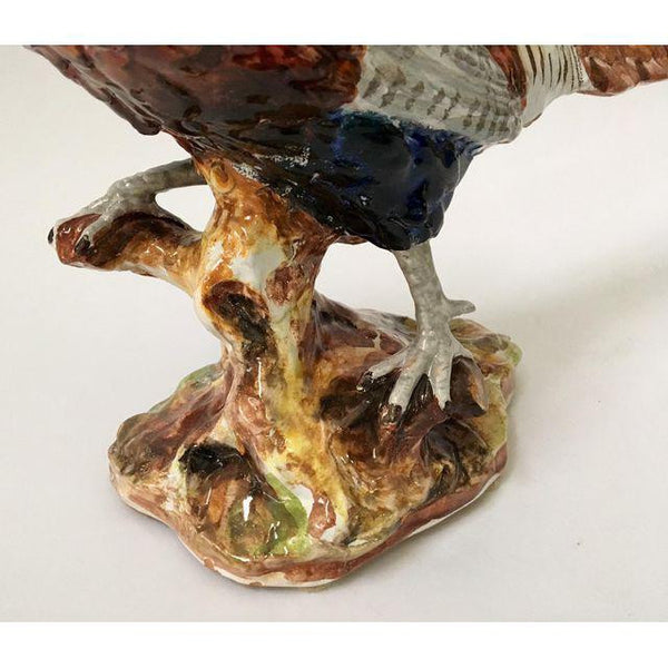 Large Sculptural Ceramic Pheasant Figurine