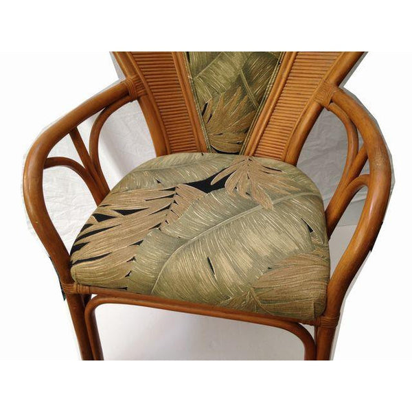 Palm Beach-Regency Rattan Peacock Chair